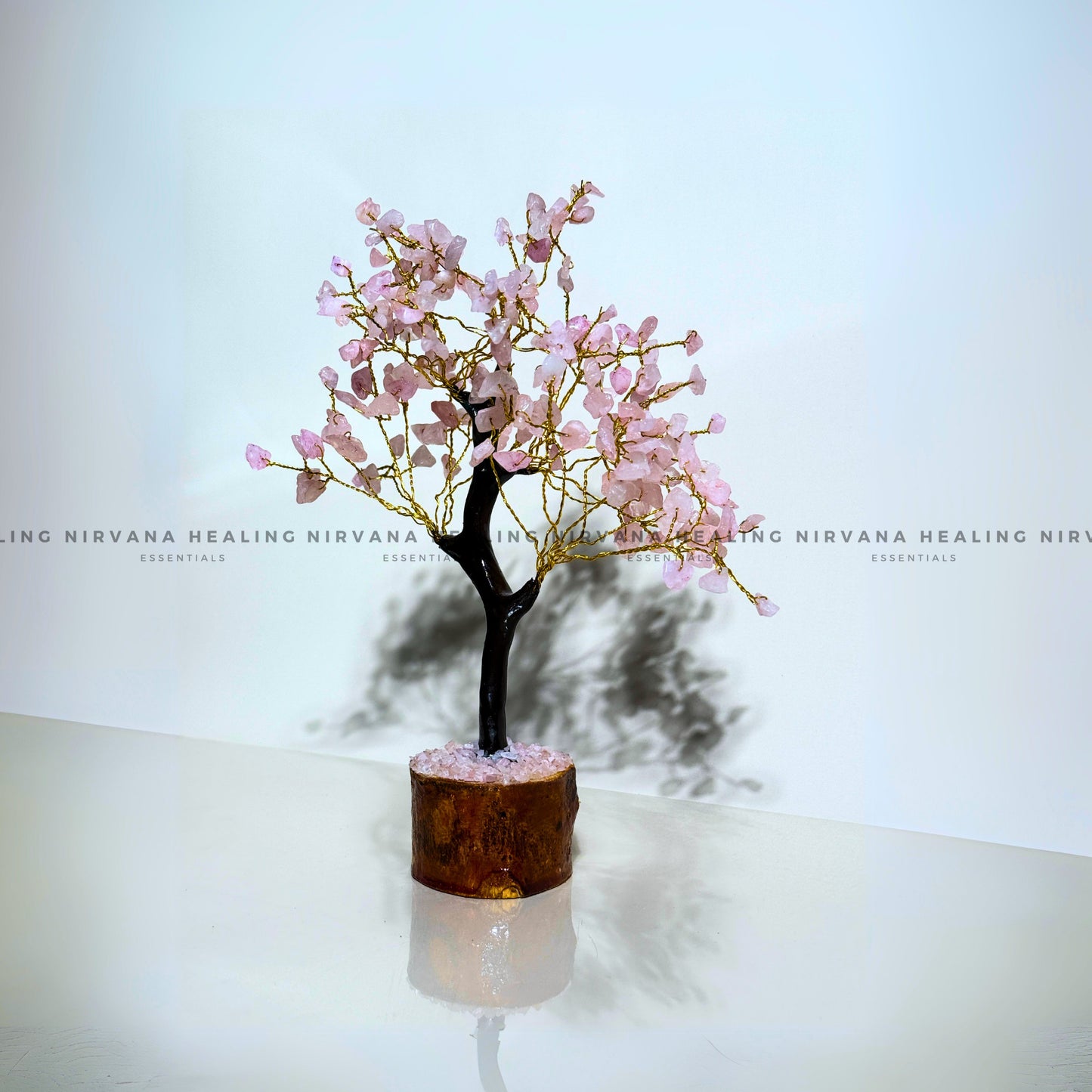 ROSE QUARTZ CRYSTAL TREE Approx 200 Beads (Love, Romance, Relationship And Emotion Balance) image 1