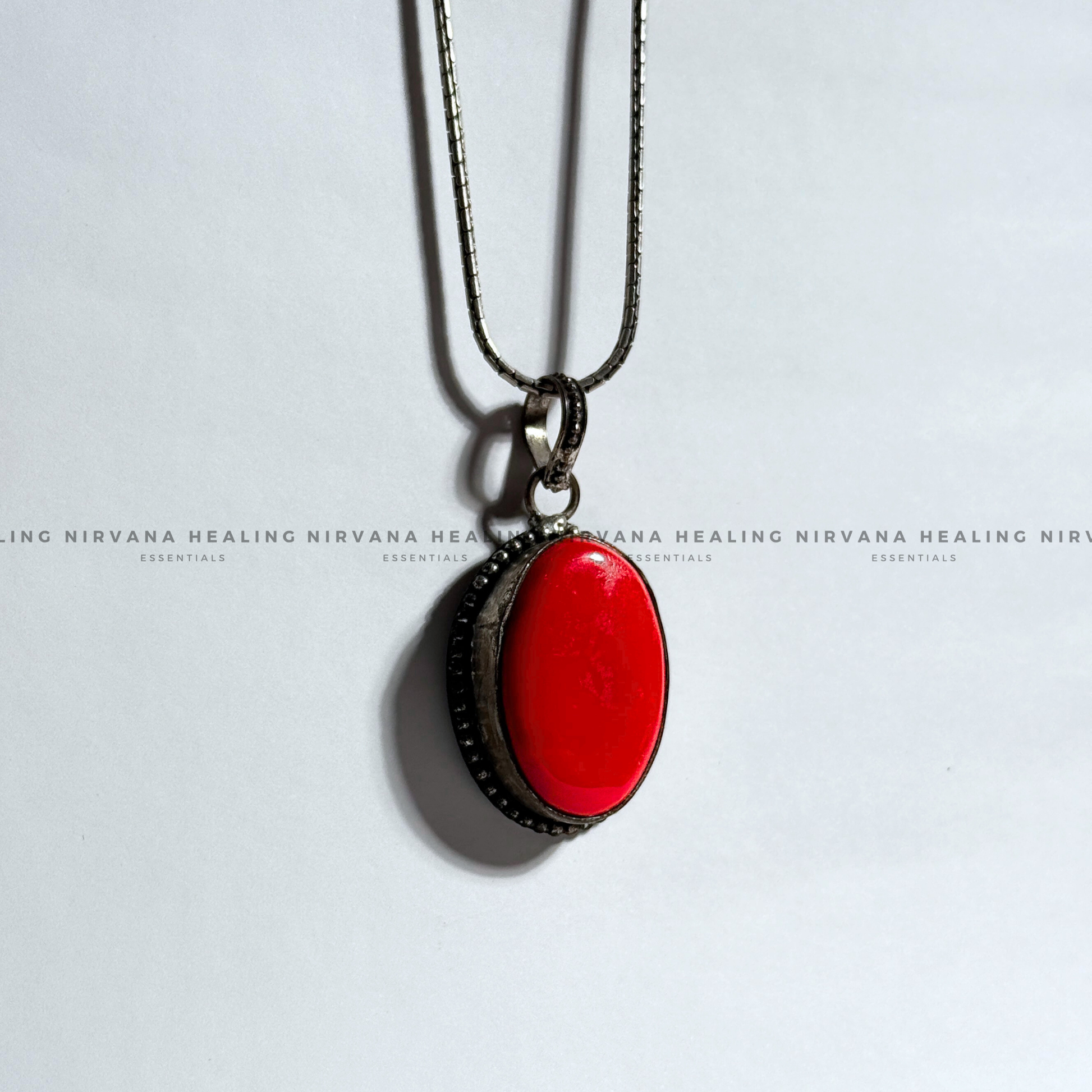 RED CORAL JADE PENDANT (Courage, Strength And Vitality) image 5