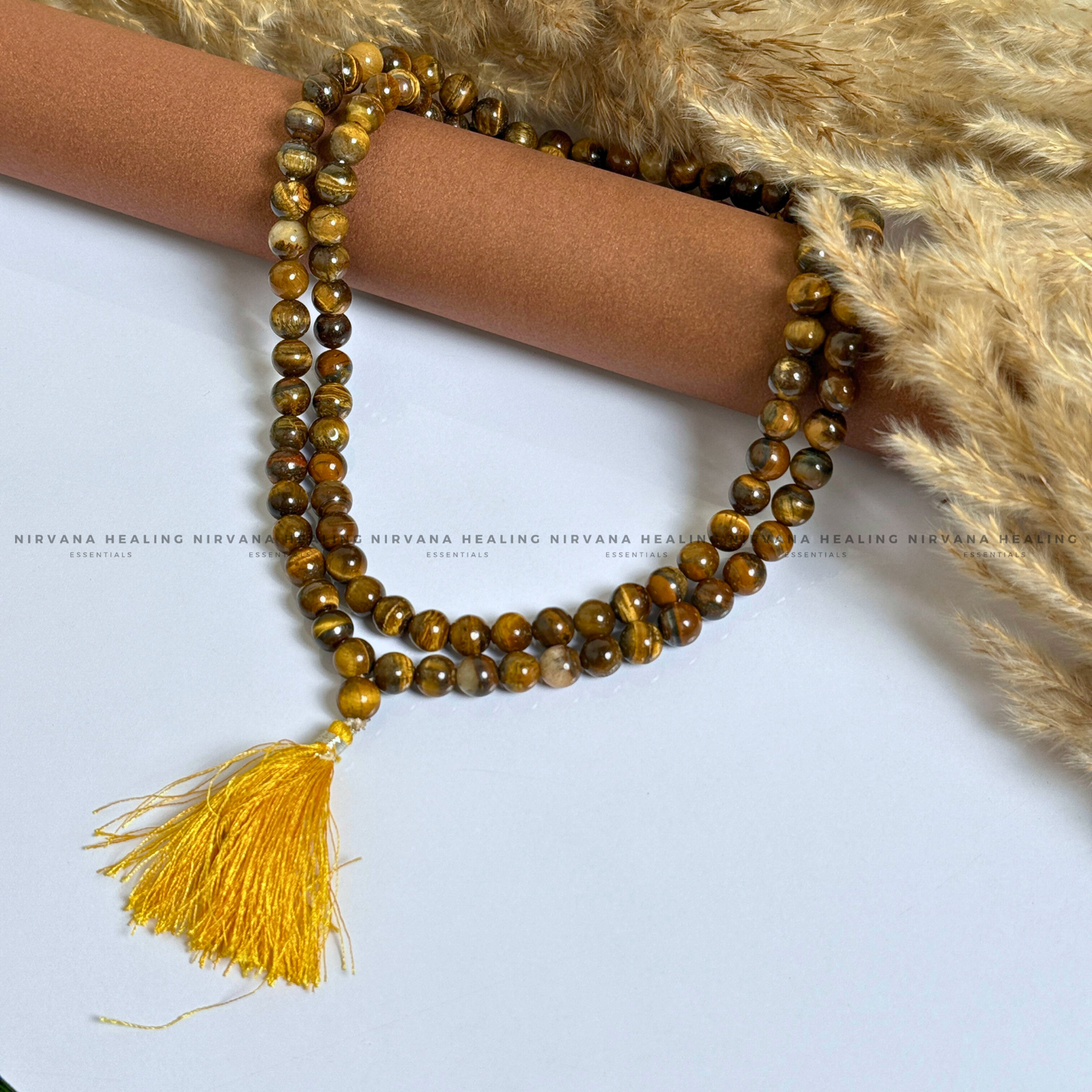 TIGER EYE MALA (Bold, Courage, Willpower And Strength) image 0