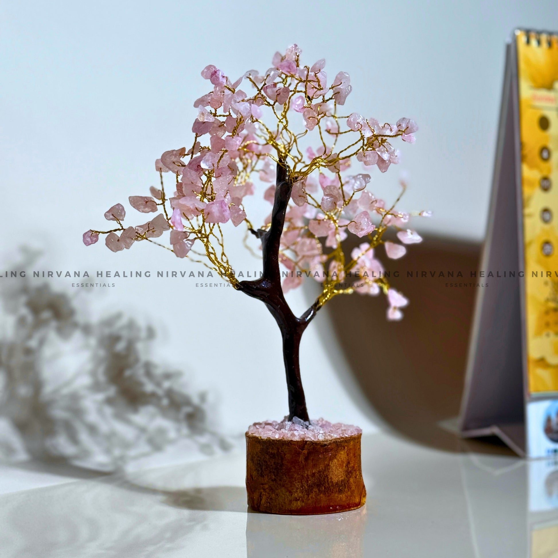 ROSE QUARTZ CRYSTAL TREE Approx 200 Beads (Love, Romance, Relationship And Emotion Balance) image 4