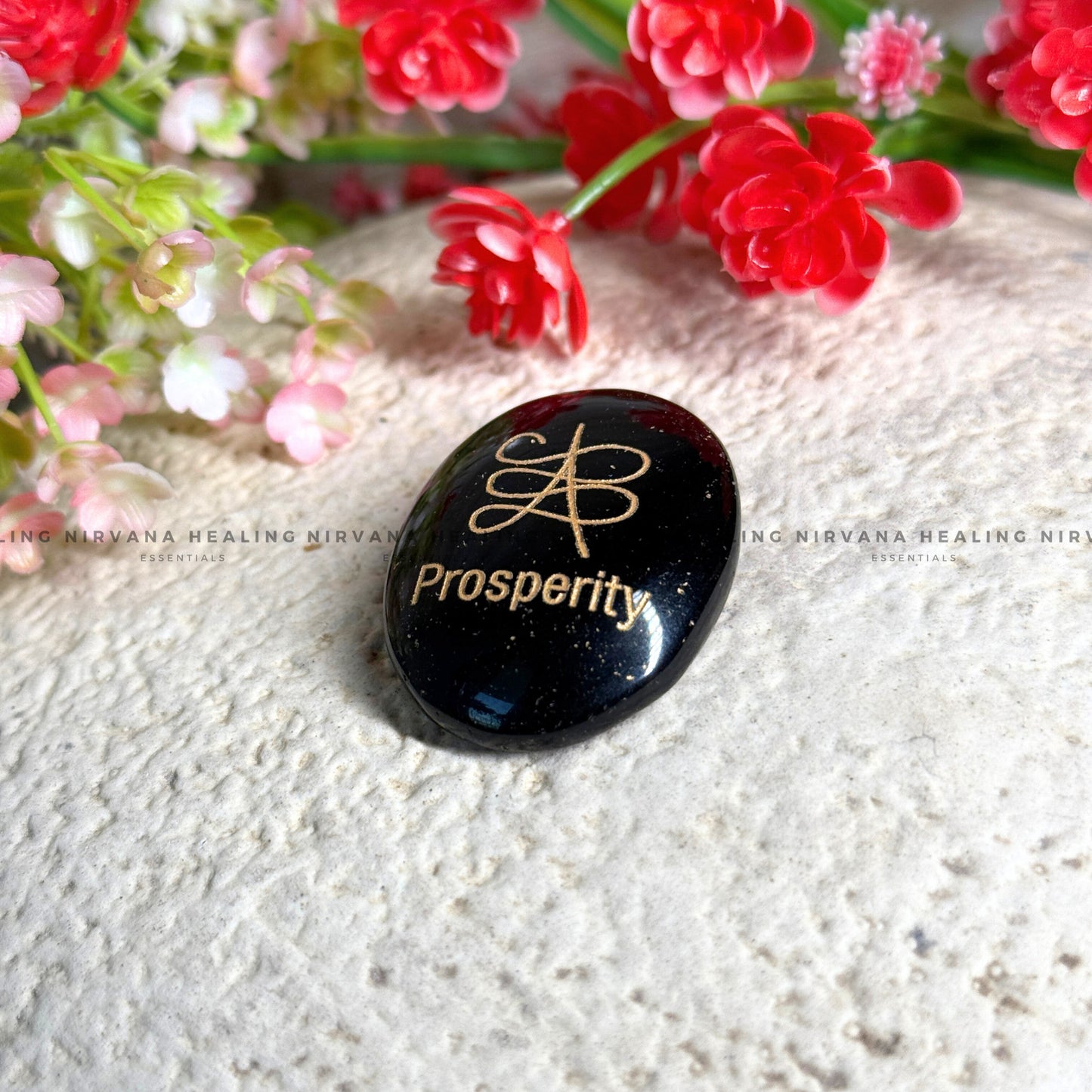 BLACK TOURMALINE PROSPERITY ZIBU COIN (Protection, Grounding, Shielding And Growth) image 0