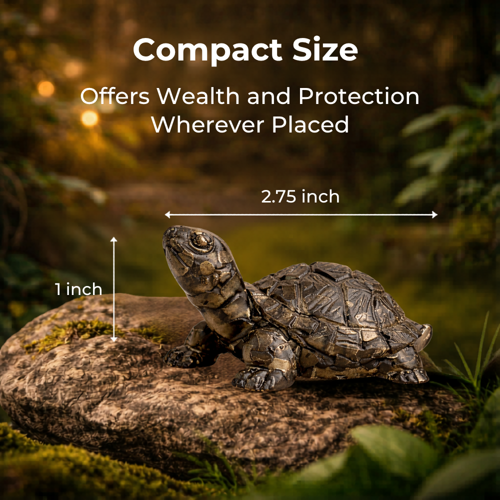 VASTU PYRITE TORTOISE (KACHHUA) - Protection, Stability & Wealth Energy image 3