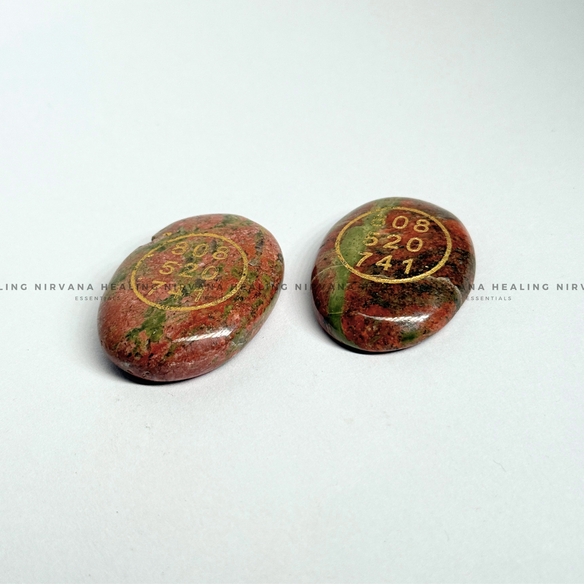 UNAKITE ABUNDANCE ZIBU COIN (Emotional Healing, Heart Awakening And Inner Peace).  image 4