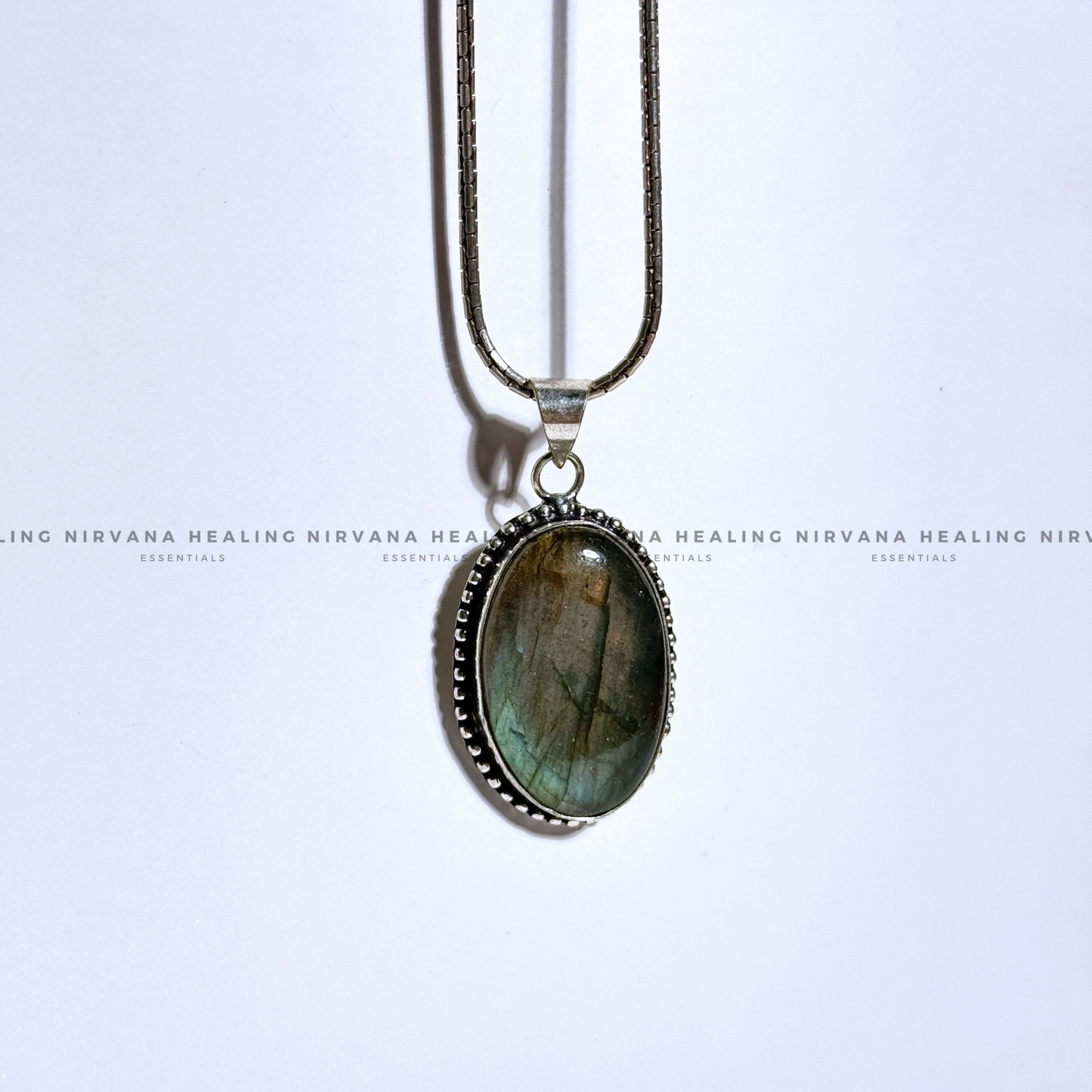 LABRADORITE CRYSTAL DESIGNER PENDANT (Intuition, Inner Power And Transformation).  image 6