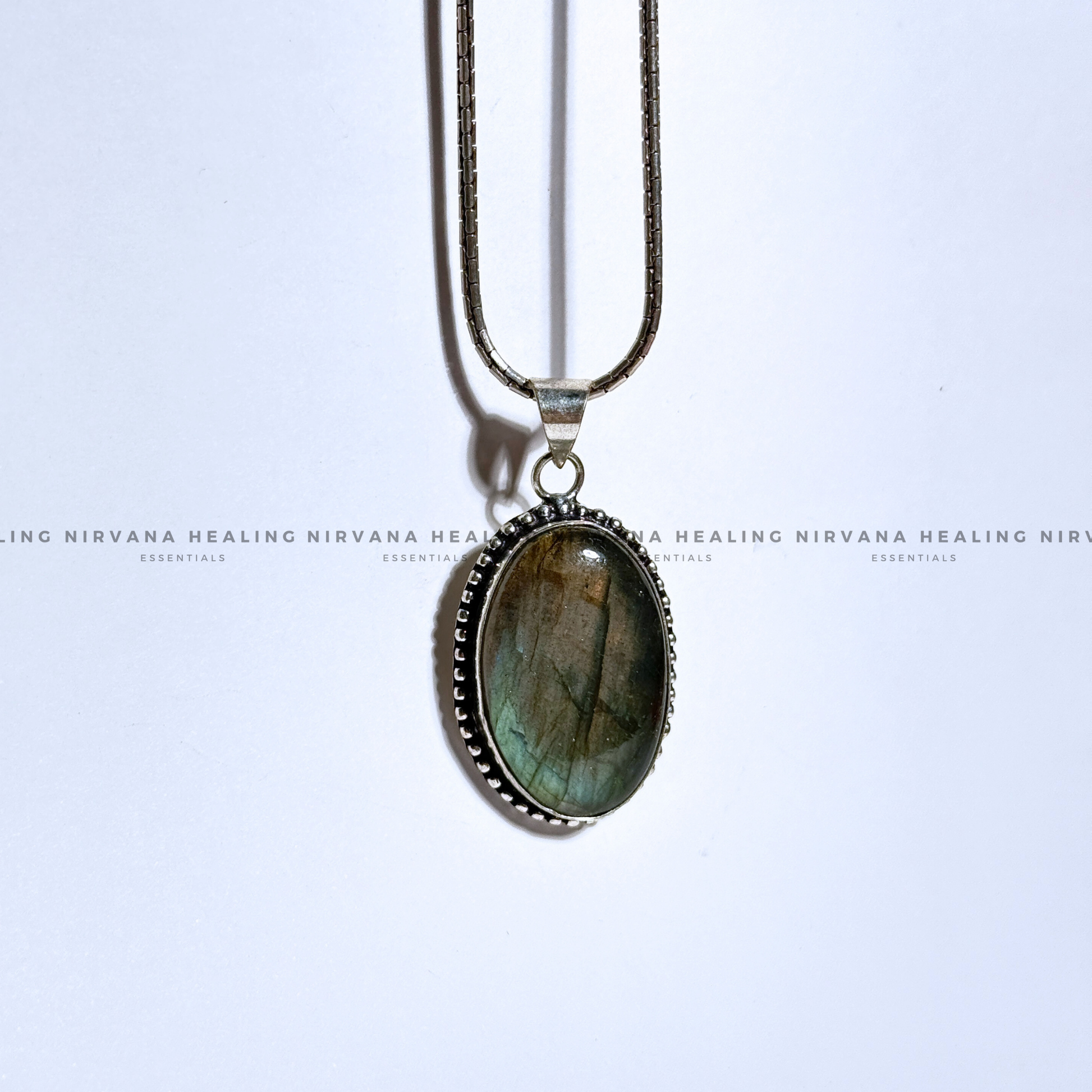 LABRADORITE CRYSTAL DESIGNER PENDANT (Intuition, Inner Power And Transformation).  image 6