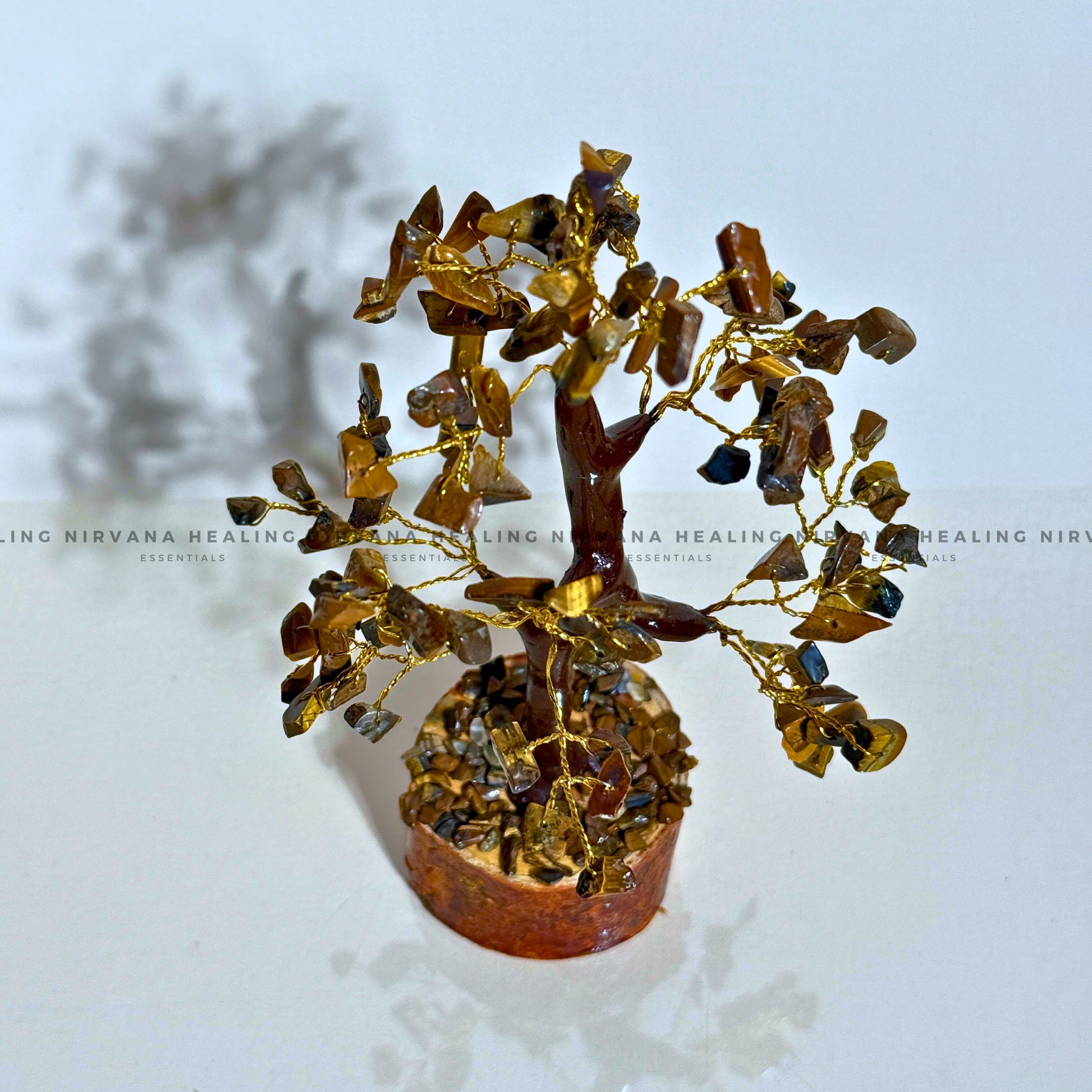 TIGER EYE CRYSTAL TREE Approx 100 Beads (Bold, Courage, Willpower And Strength). image 2