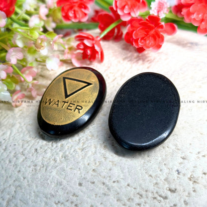 BLACK TOURMALINE WATER ELEMENT ZIBU COIN (Protection, Grounding, Shielding And Growth) image 2