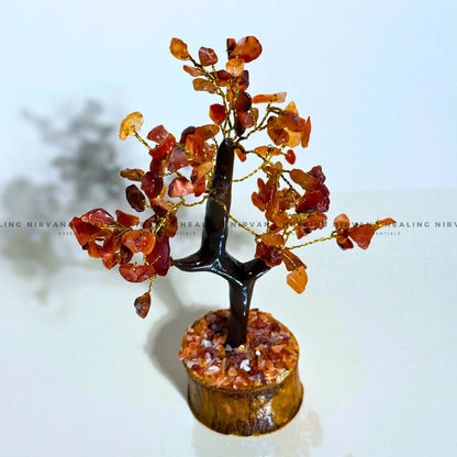 RED CARNELIAN CRYSTAL TREE (SMALL) Approx 100 Beads (Creativity, Courage, Passion And Stamina) image 2