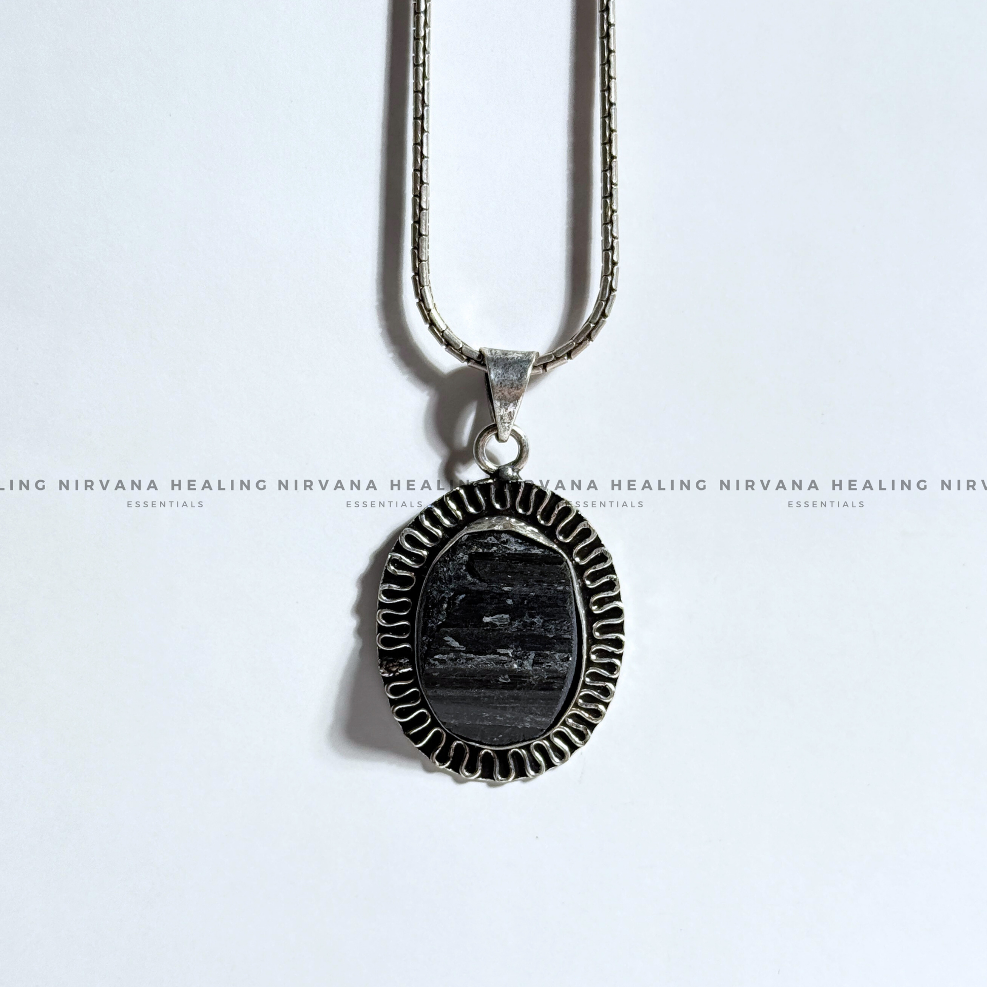 BLACK TOURMALINE RAW PENDANT (Protection, Grounding, Shielding And Growth) image 4