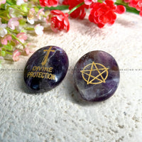Amethyst Natural Protection Zibu Coin