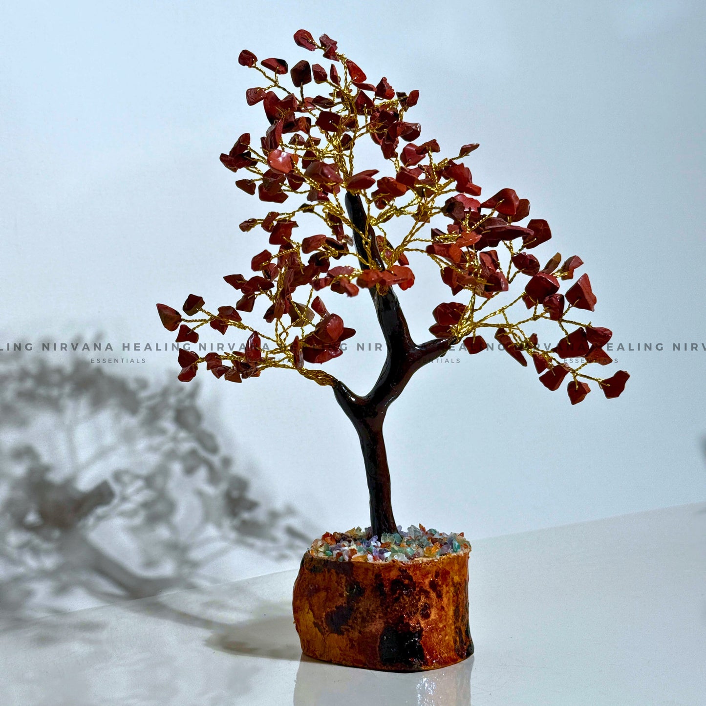 RED JASPER CRYSTAL TREE Approx 200 beads (Immunity, Strength, Health and Pain Relief) image 4