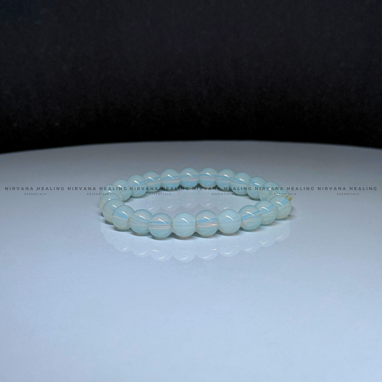 OPALITE ROUND BEADED BRACELET (Balance, Enhance Psychic Abilities, Serenity And Transformation) image 4