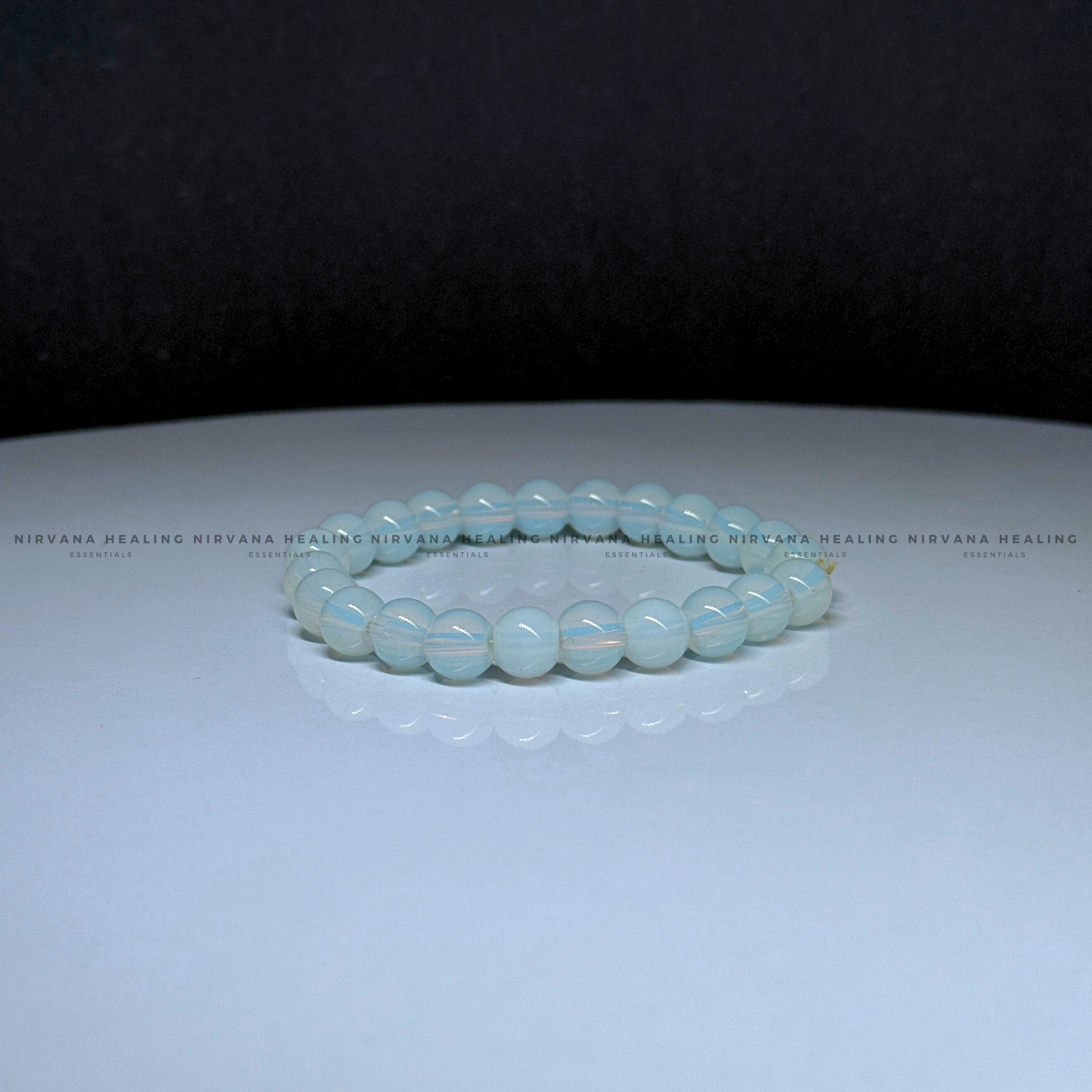 OPALITE ROUND BEADED BRACELET (Balance, Enhance Psychic Abilities, Serenity And Transformation) image 4