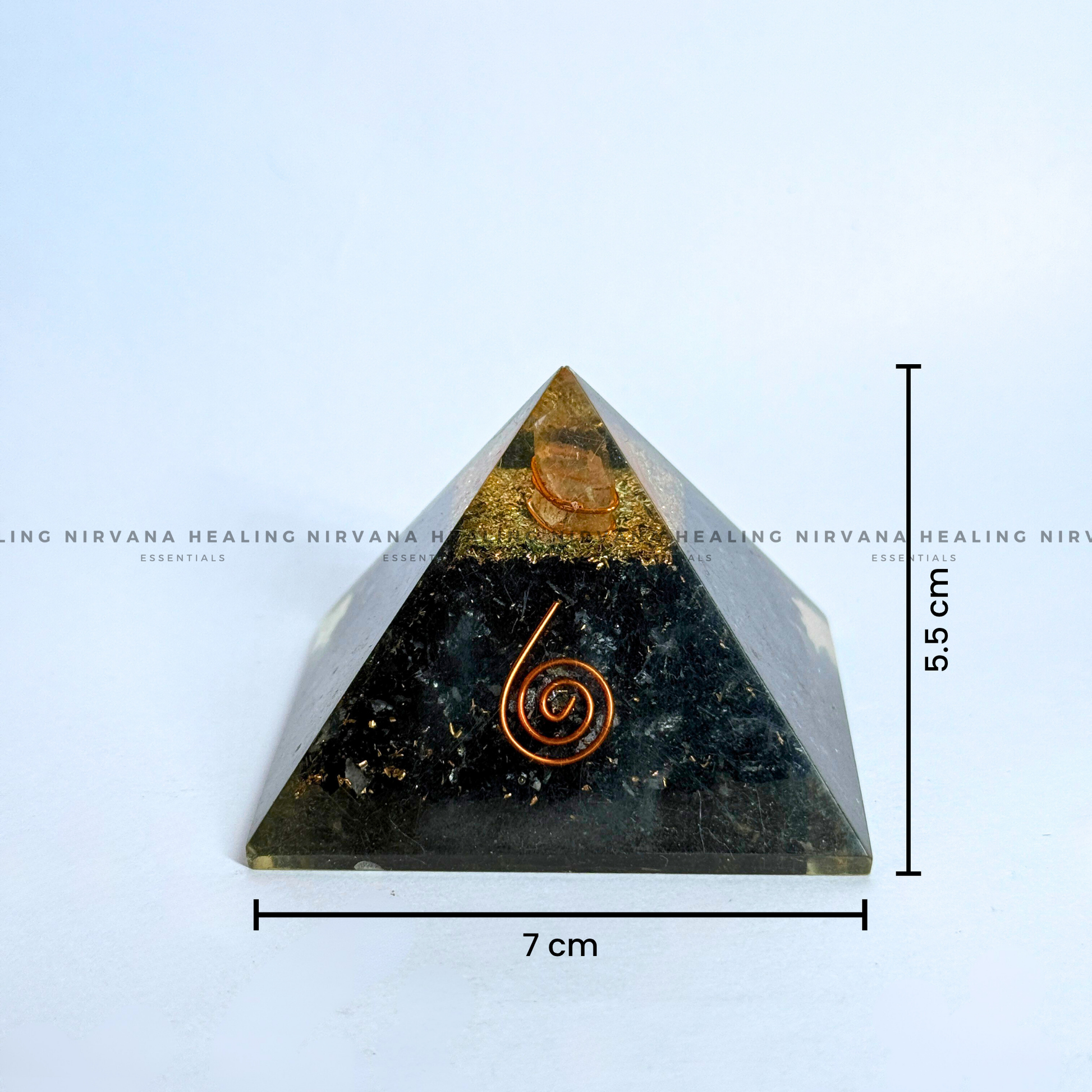 BLACK AGATE 5 ELEMENT PYRAMID (Grounding, Protection, Success And Courage) image 4