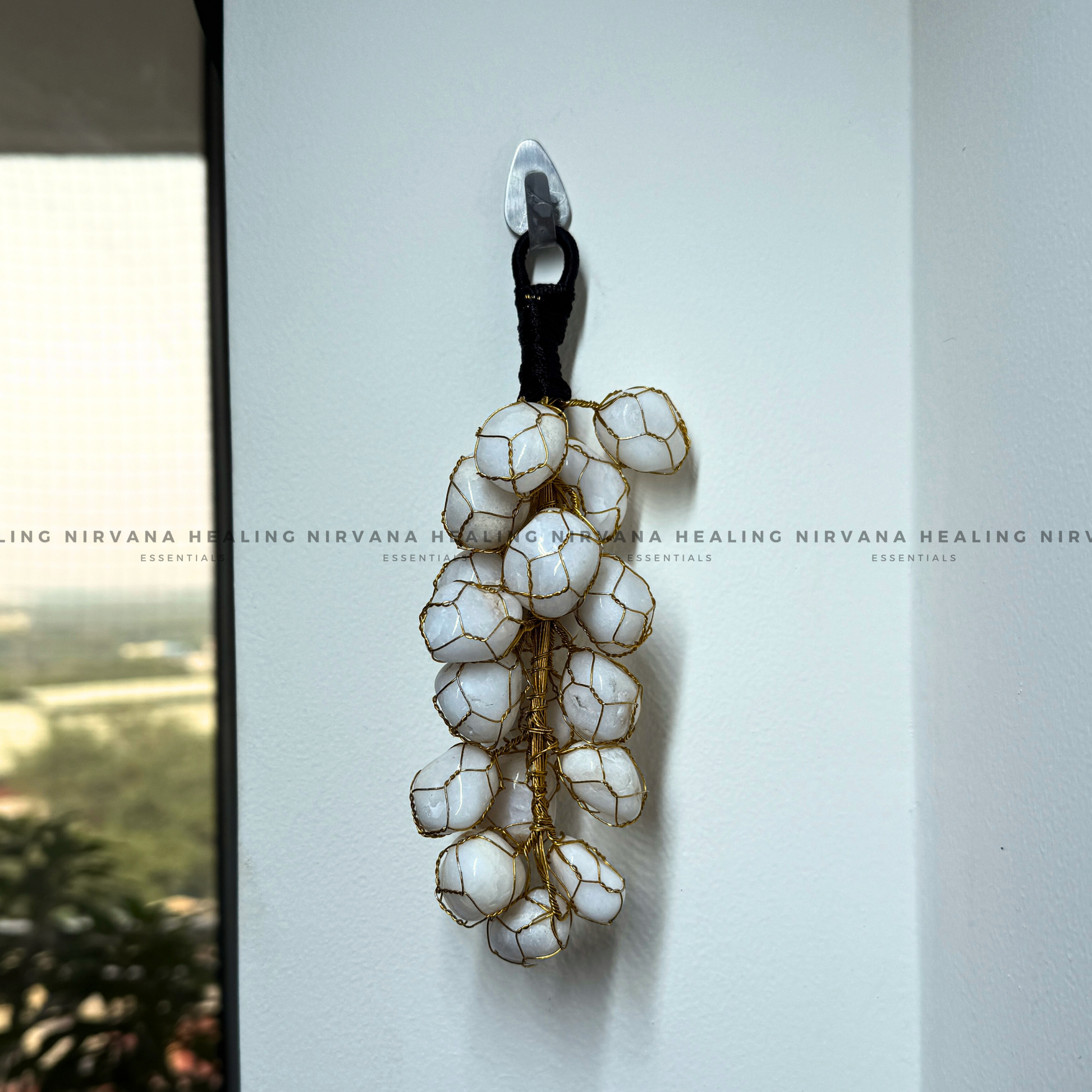 WHITE MARBLE FOR GROUNDING HANGING (Marble White Purity, Focus And Divine Connection)  image 2