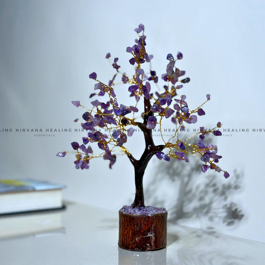 AMETHYST CRYSTAL TREE Approx 200 Beads (Meditation, Stress Reduction, Intuition and Manifestation) image 1