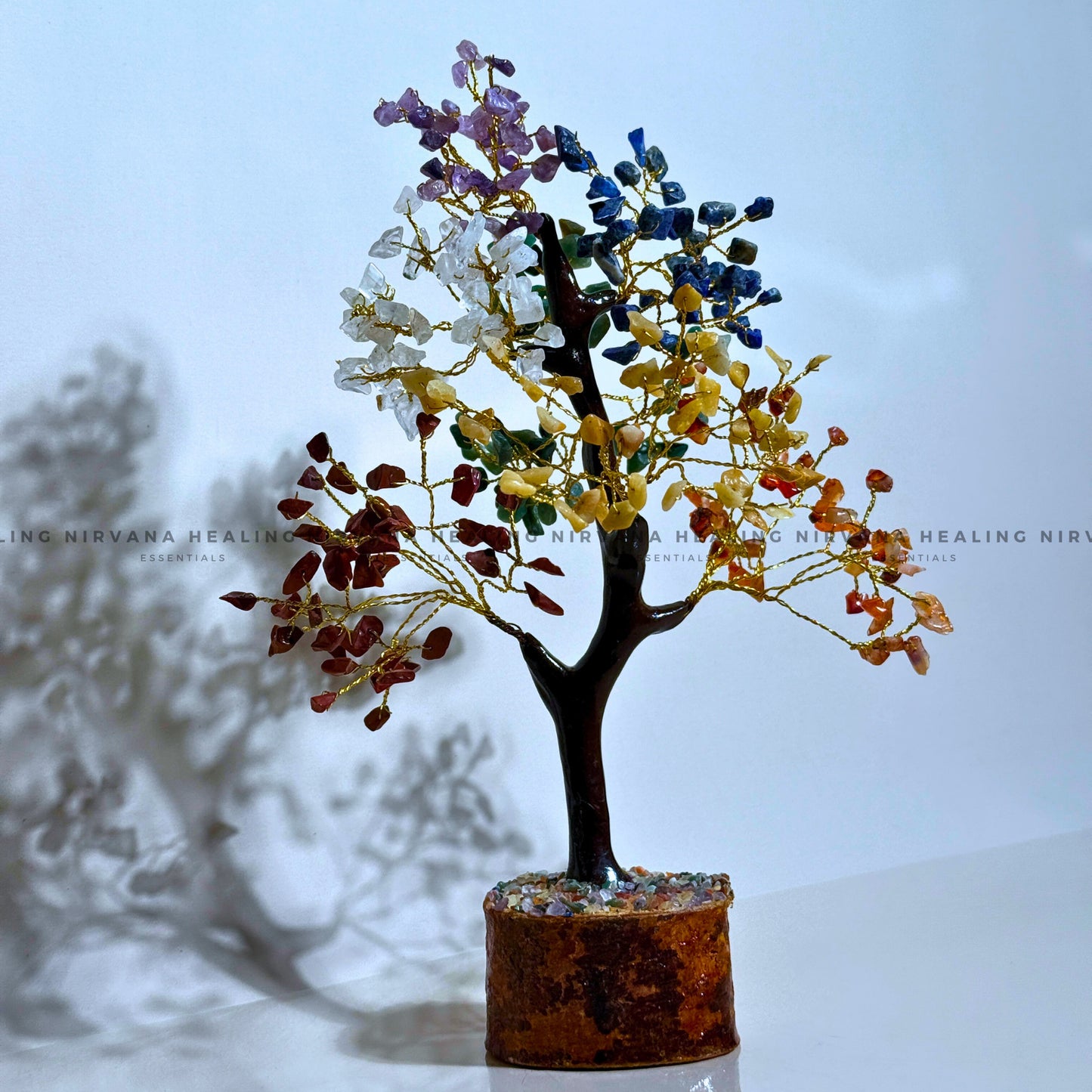 7 CHAKRAS CRYSTAL TREE Approx 200 Beads (Balance, Harmony, Prosperity And Positive Energy) image 1