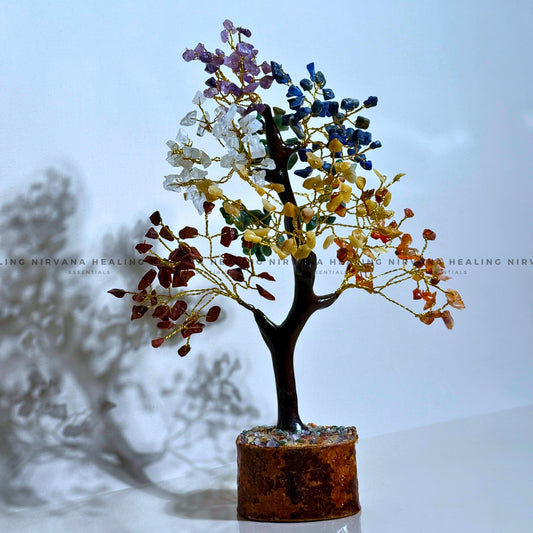 7 CHAKRAS CRYSTAL TREE Approx 200 Beads (Balance, Harmony, Prosperity And Positive Energy) image 1