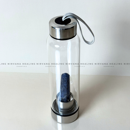 LAZULI INFUSED CRYSTAL ELIXIR BOTTLE (Communication, Truth, Ease Of Expression And Wisdom) image 5
