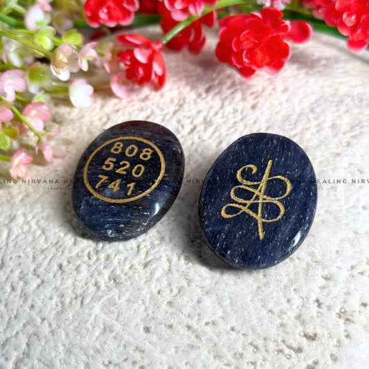 LAPIS LAZULI ABUNDANCE ZIBU COIN (Communication, Truth, Ease Of Expression And Wisdom) image 0