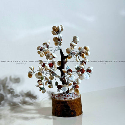GOMTI WITH RUDRAKSH CRYSTAL TREE Approx 200 Beads (Divine Blessings, Protection & Prosperity) image 3