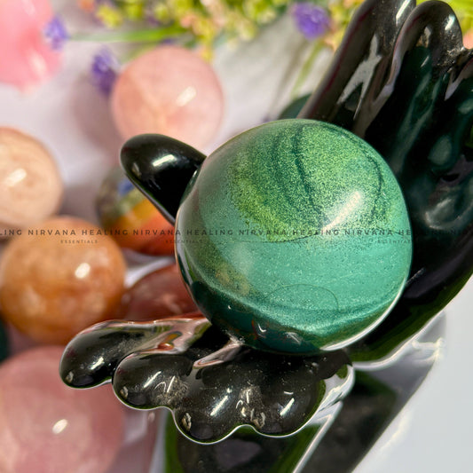 GREEN JADE SPHERE (Luck, Harmony, Peace And Abundance) image 0