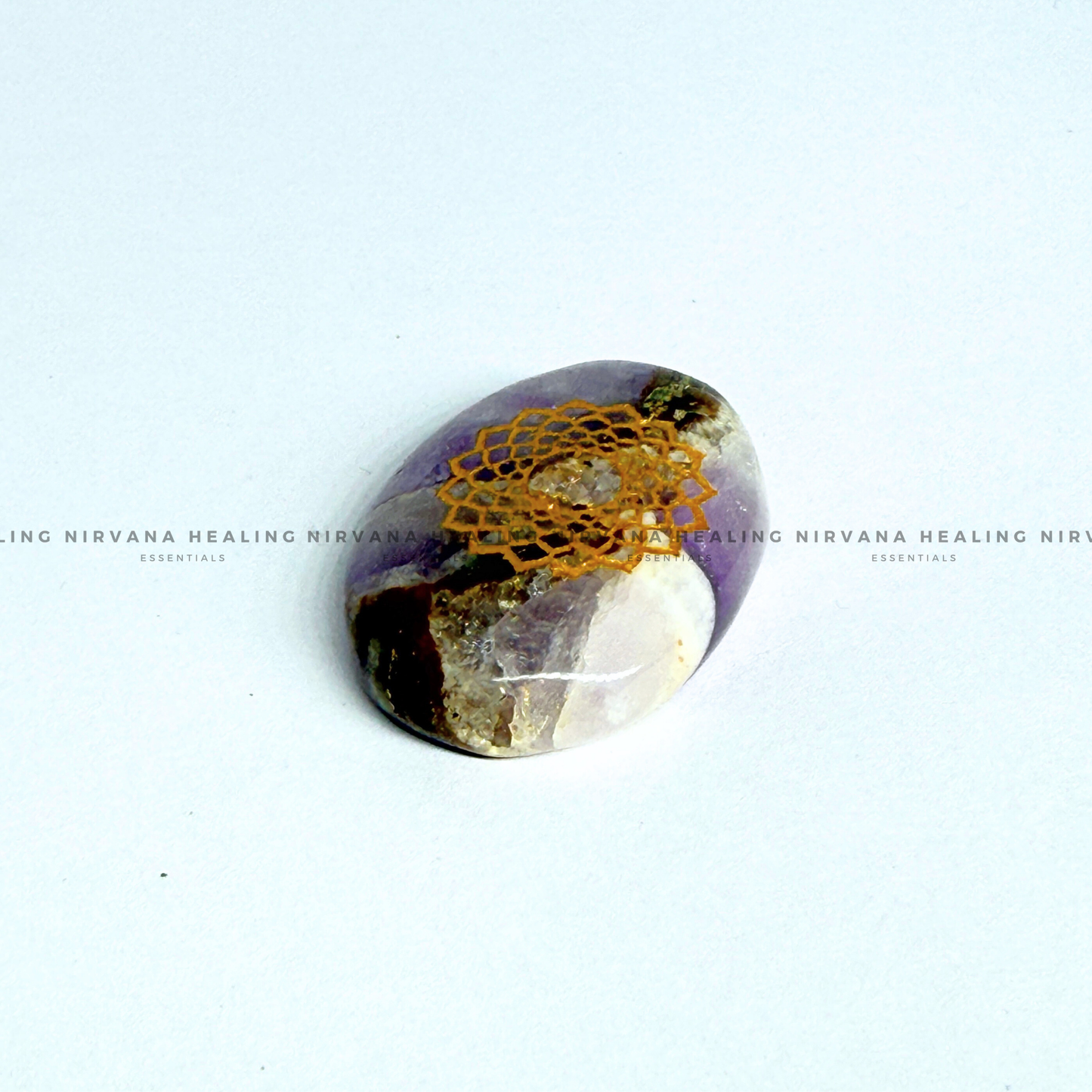 AMETHYST CROWN CHAKRA ZIBU COIN (Meditation, Stress Reduction, Intuition And Manifestation) image 5