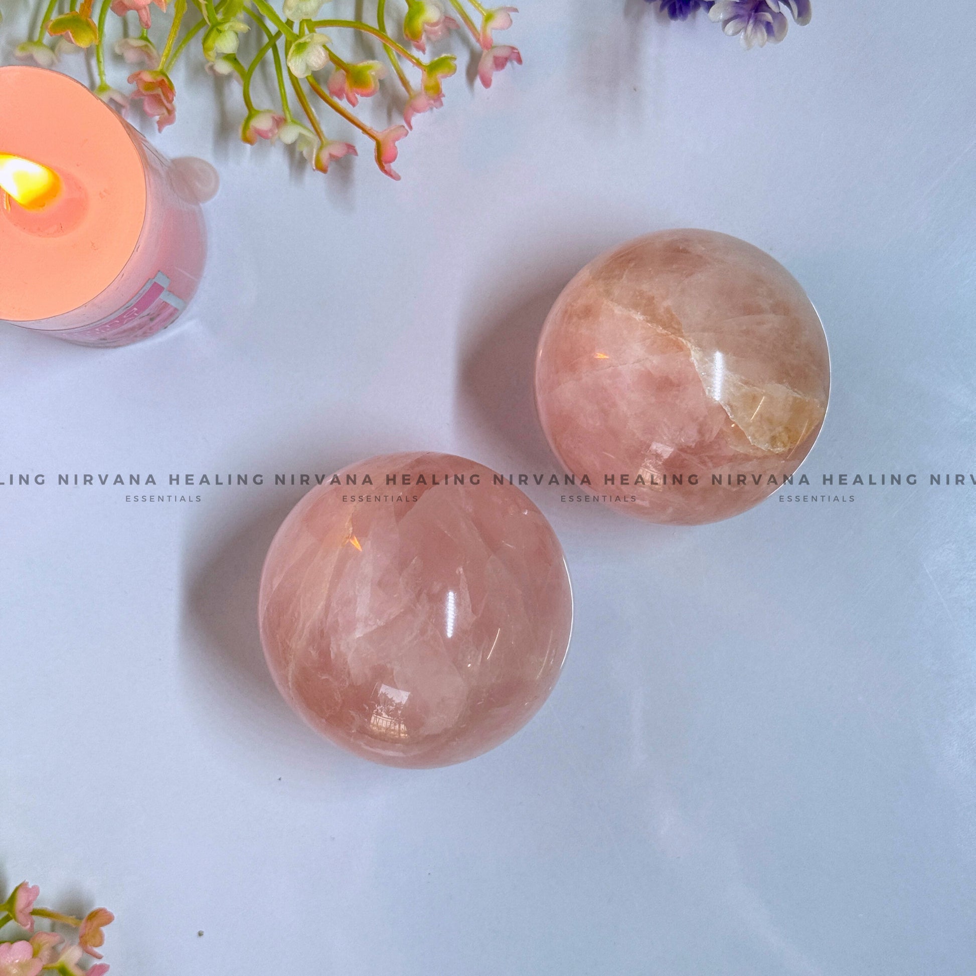ROSE QUARTZ SPHERE (Love, Romance, Relationship, Emotion And Balance) image 1