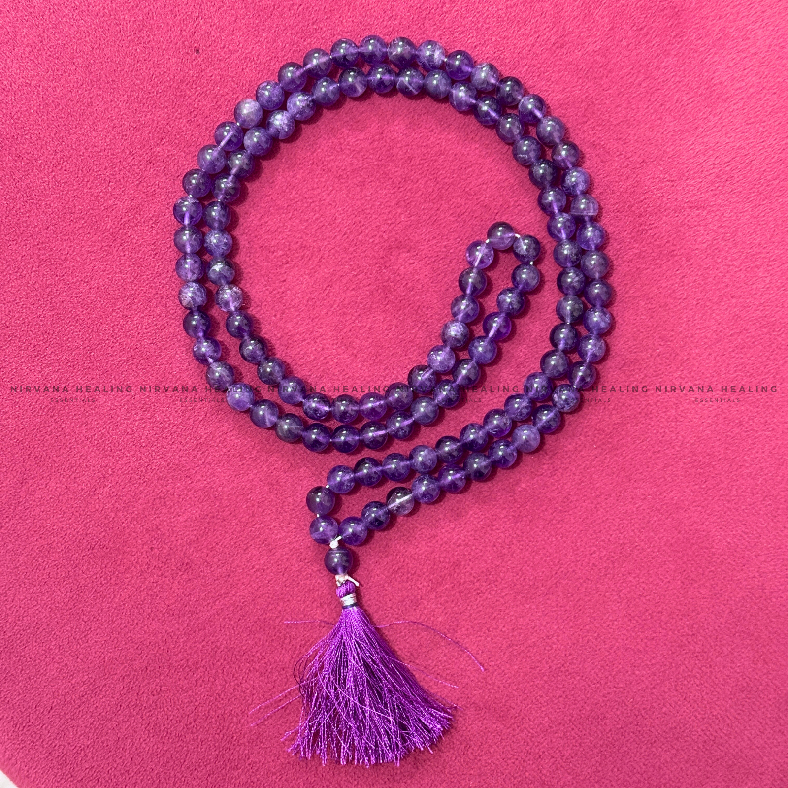 AMETHYST MALA (Meditation, Stress Reduction, Intuition and Manifestation) image 3
