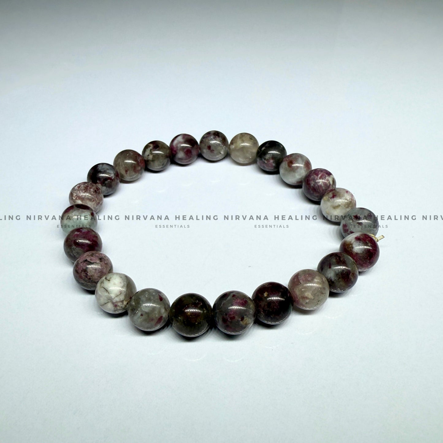 PINK TOURMALINE ROUND BEADED BRACELET (emotional healing, Compassion, Divine  Love And Forgiveness)   image 2