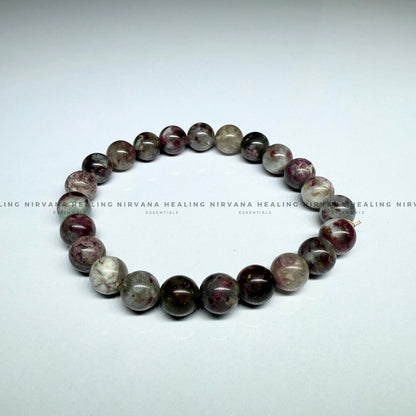 PINK TOURMALINE ROUND BEADED BRACELET (emotional healing, Compassion, Divine  Love And Forgiveness)   image 2
