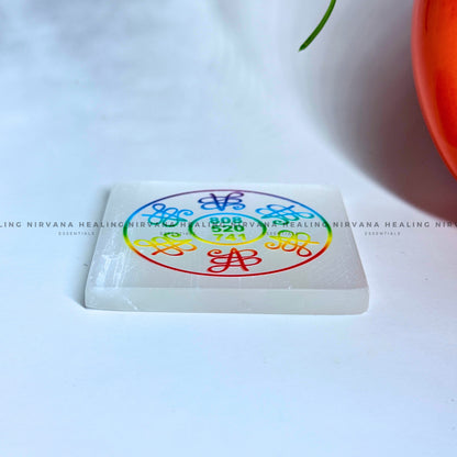SELENITE ABUNDANCE ZIBU COLOUR CHARGING PLATE (Aura Cleansing ,Charging, Cleansing And Purification). image 2