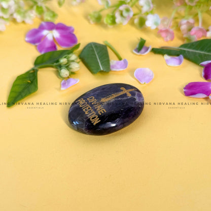 AMETHYST NATURAL PROTECTION ZIBU COIN (Meditation, Stress Reduction, Intuition And Manifestation) image 2