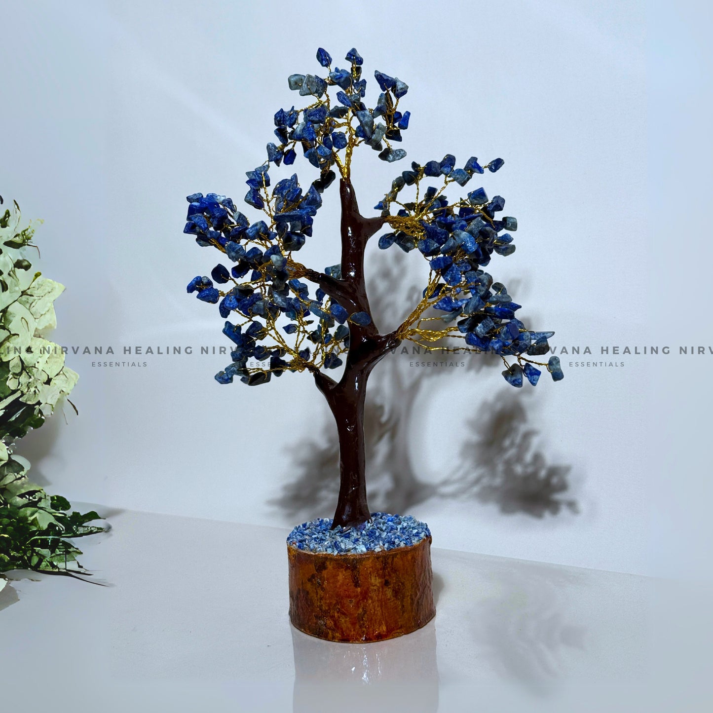 LAPIS LAZULI CRYSTAL TREE (BIG) Approx 300 Beads  (Communication, Truth, Ease Of Expression And Wisdom) image 2