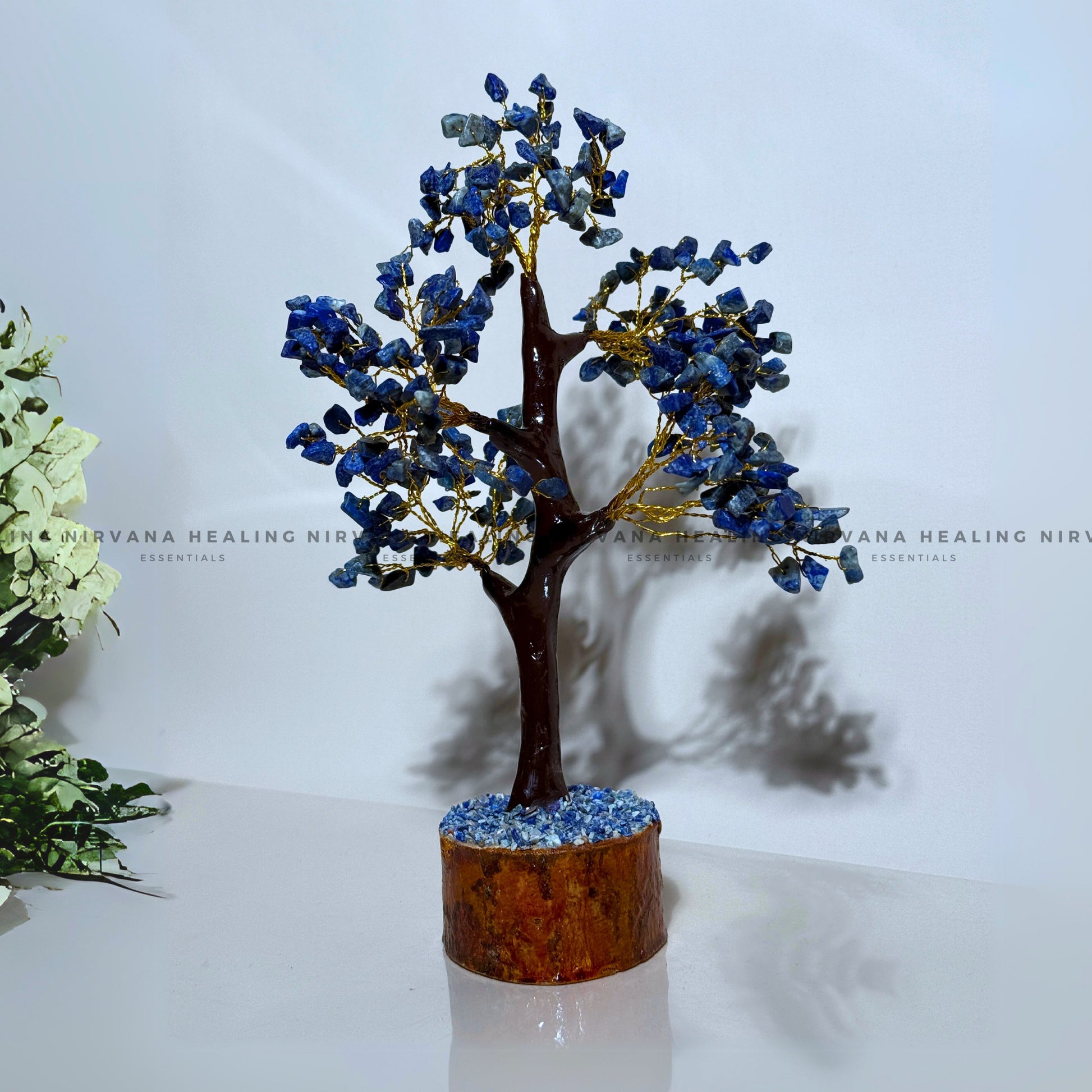 LAPIS LAZULI CRYSTAL TREE (BIG) Approx 300 Beads  (Communication, Truth, Ease Of Expression And Wisdom) image 2