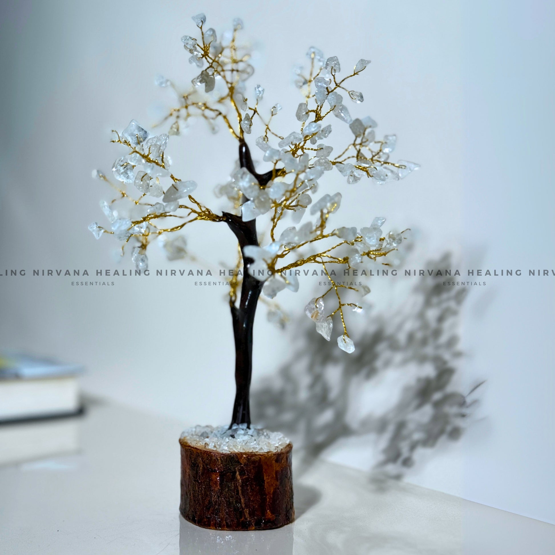 CLEAR QUARTZ CRYSTAL TREE (BIG) Approx 300 Beads (Mental Clarity, Master Healer And Energy Amplifier)  image 3