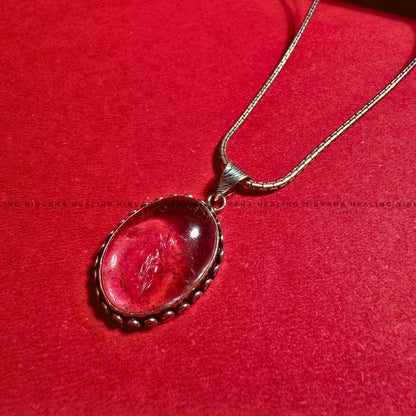 ROSE QUARTZ OVAL PENDANT (Love, Romance, Relationship And Emotion Balance) image 7