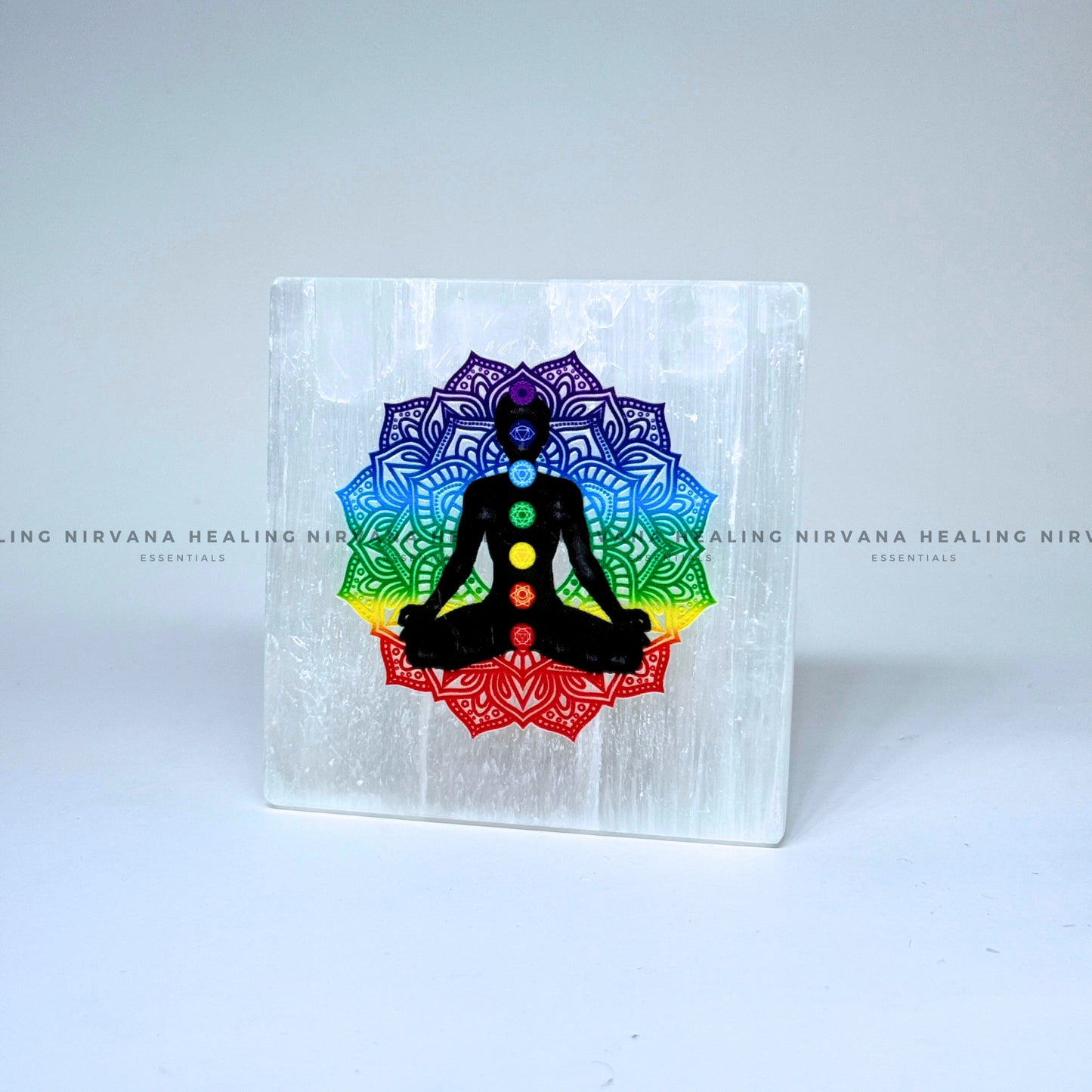 SELENITE MEDITATION AND CHAKRAS CHARGING PLATE (Aura Cleansing ,Charging, Cleansing And Purification). image 3
