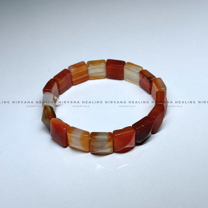 RED CARNELIAN PYRAMID BRACELET (Creativity, Courage, Passion And Stamina) image 2
