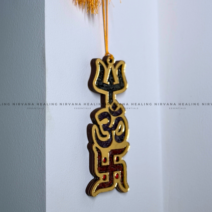 TRISHAKTI YANTRA WITH NATURAL CRYSTAL CHIPS (Power of  Protection, Harmony And Abundance) image 4