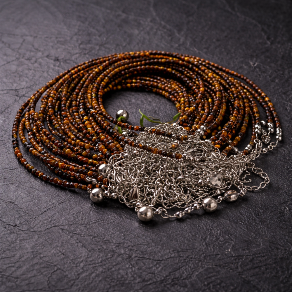 TIGER EYE ANKLET -  Confidence, Protection & Grounded Strength image 2