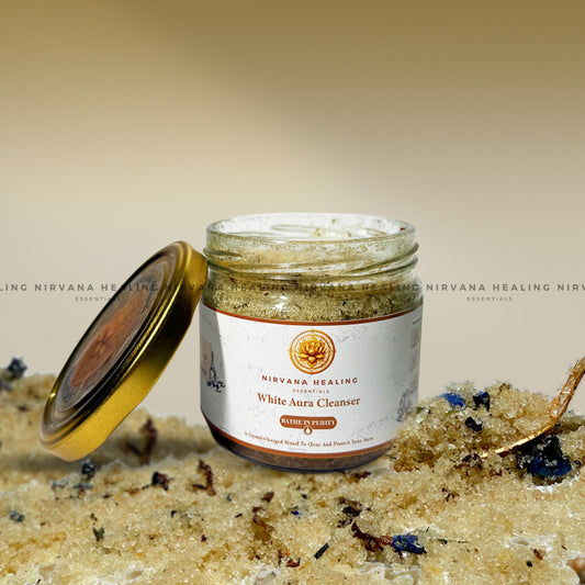 WHITE AURA CLEANER - (Crystal-Charged Bath Salt) image 0