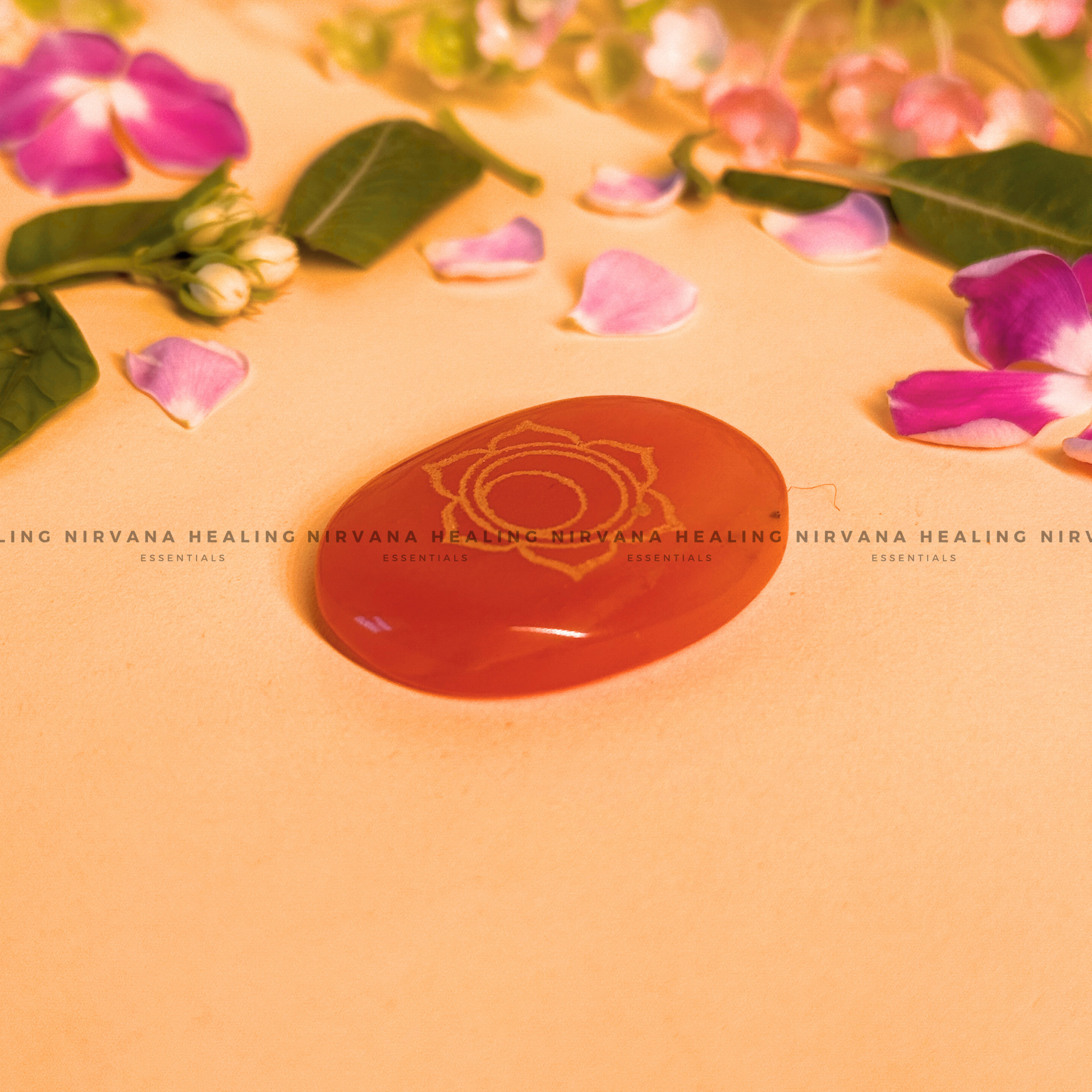 SACRAL CHAKRA RED CARNELIAN ZIBU COIN (Creativity, Courage, Passion And Stamina) image 2