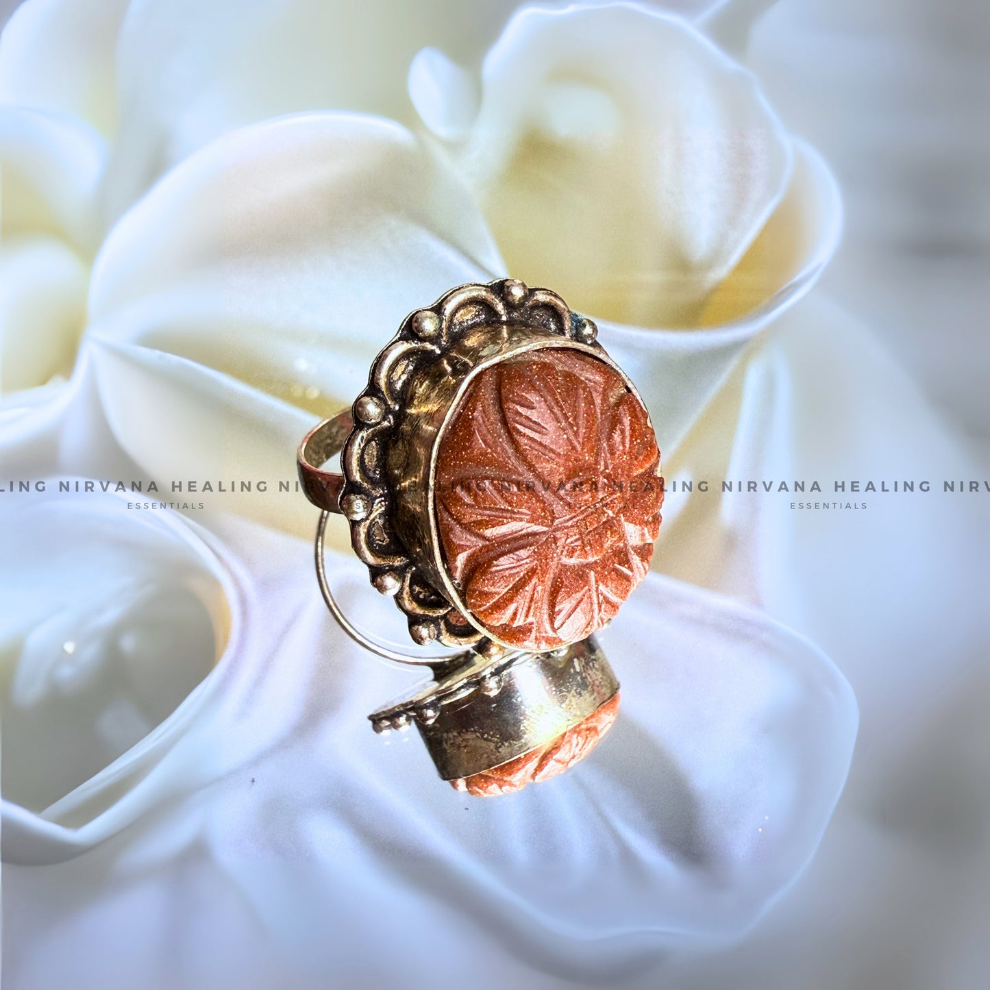 RED MARGAJ DESIGNER RING (Ring of Protection, Courage & Prosperity) image 0