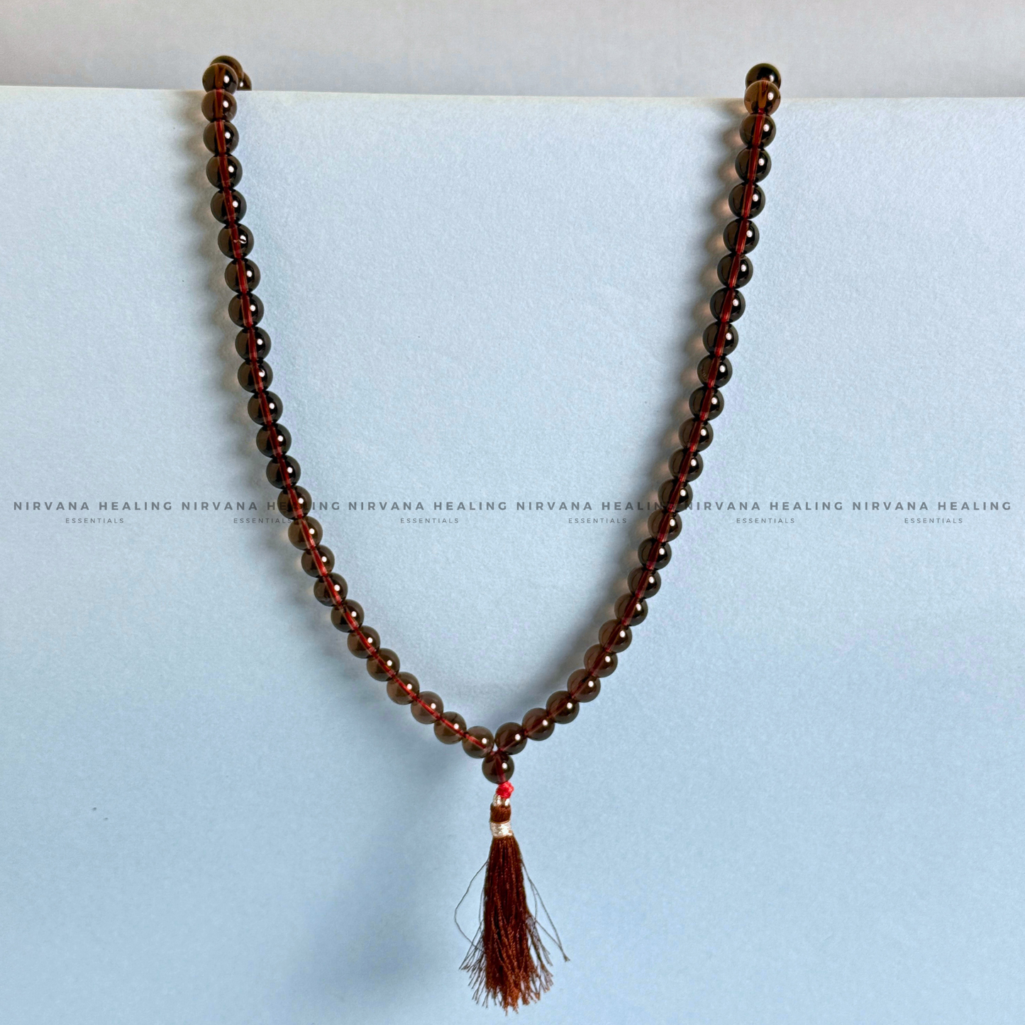 SMOKY QUARTZ MALA (Grounding, Detox, Protection And Removes Anxiety) image 3