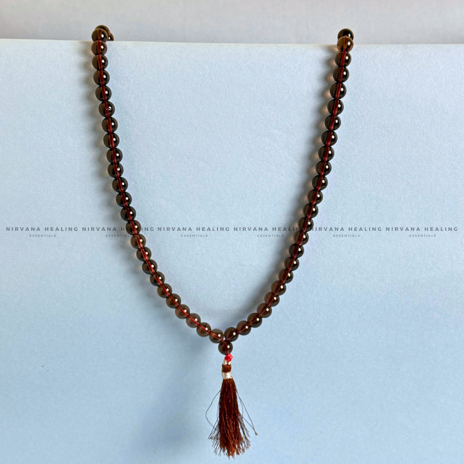 SMOKY QUARTZ MALA (Grounding, Detox, Protection And Removes Anxiety) image 3