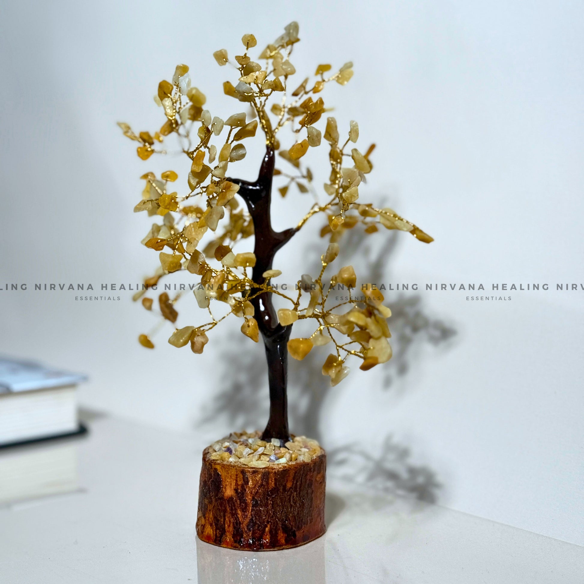 CITRINE CRYSTAL TREE Approx 100 Beads (Abundance, Creativity, Success And Confidence) image 1