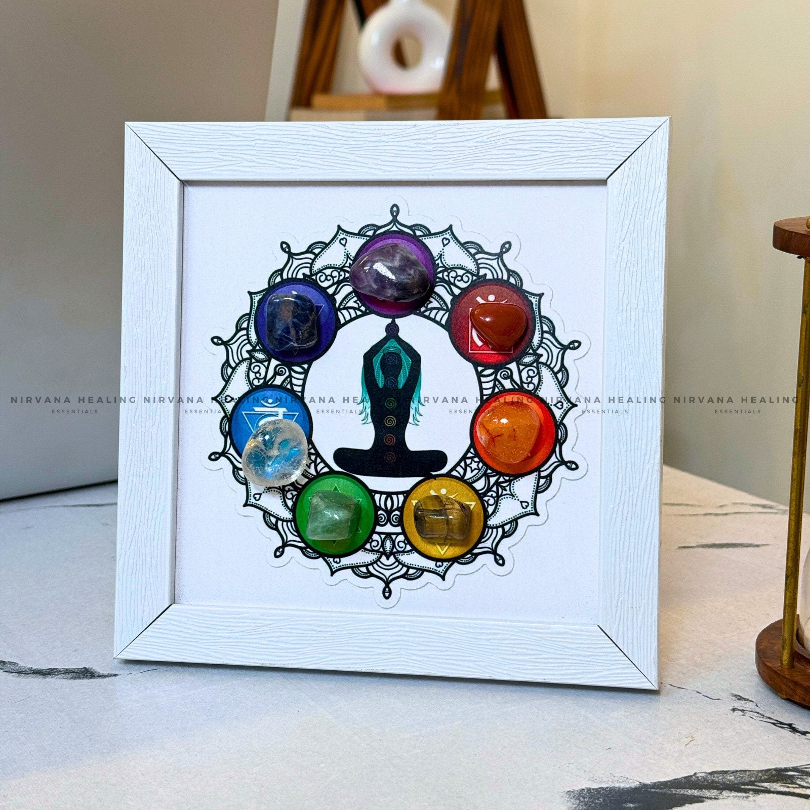 SEVEN CHAKRA HEALING TUMBLE FRAME (Balance, Alignment & Positive Energy) image 0