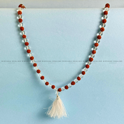 RUDRAKSH-SPHATIK MALA (Balance, Purity, Divine Protection) image 3
