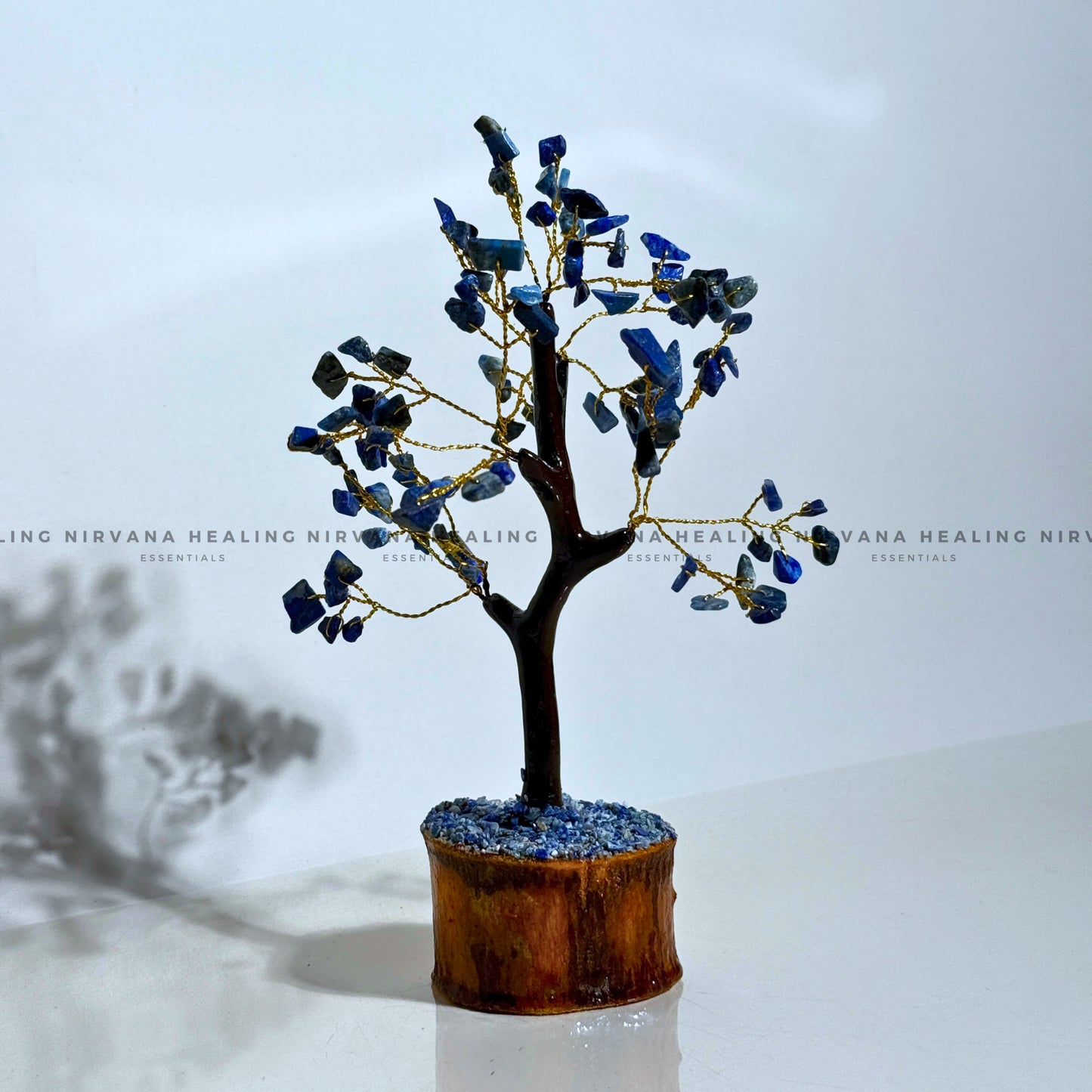 LAPIS LAZULI CRYSTAL TREE (SMALL) Approx 100 Beads  (Communication, Truth, Ease Of Expression And Wisdom) image 1